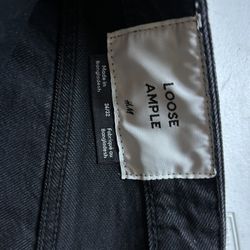 H.M Black Ish Greyson Baggy Jeans 