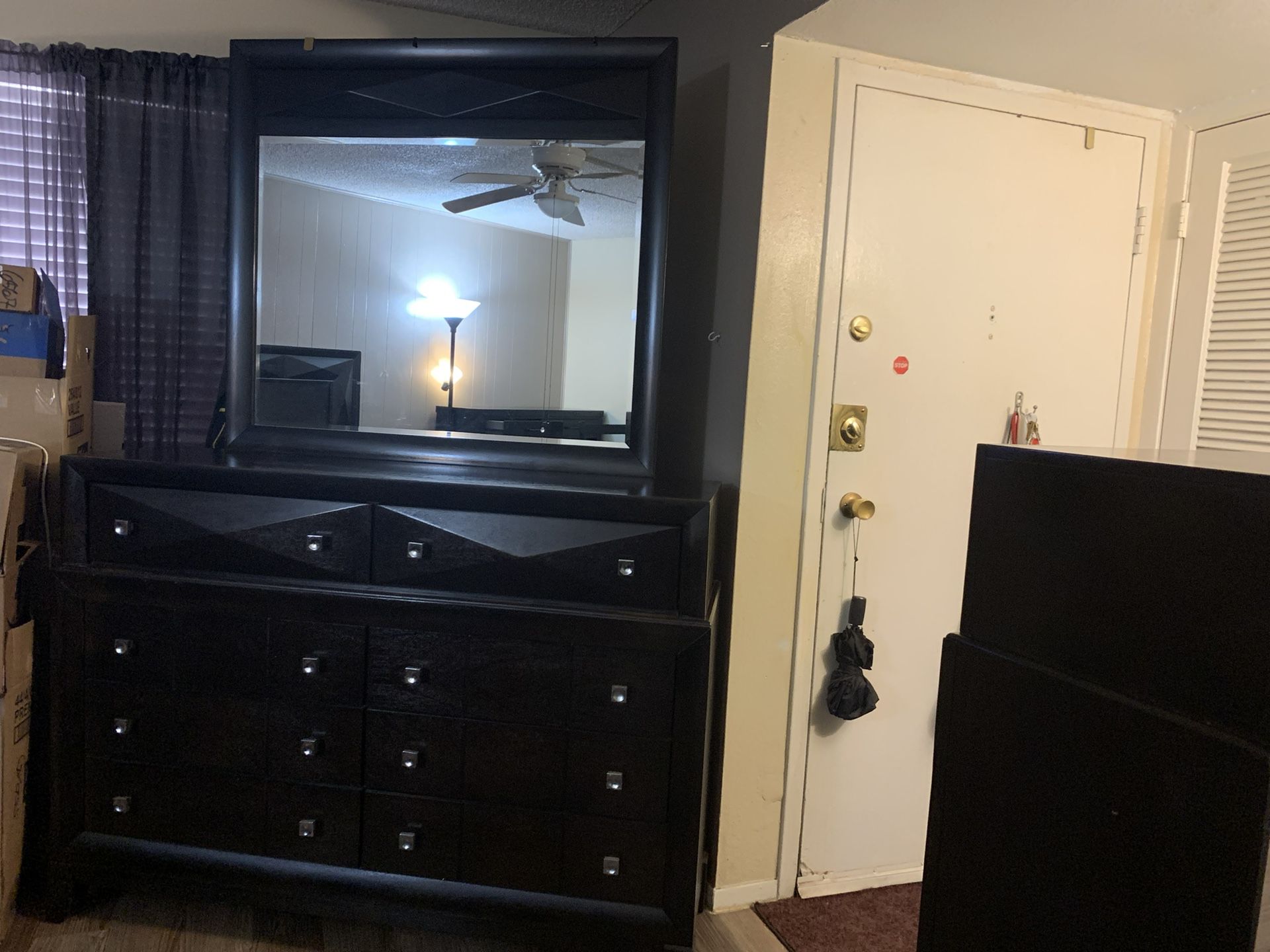 Dresser (with Mirror), Chest, and Nightstand 