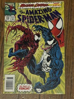 Amazing Spider-Man #378 Maximum Carnage 3, Marvel 1993 Near Mint Comic Book