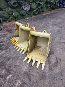 Excavator/ BACKHOE buckets Wainroy tag coupler 24" Tooth