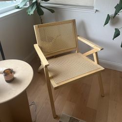 Two Rattan/cane Accent Chairs