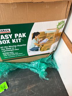 Boxes and moving blankets