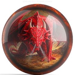 Bowling Ball - Ontheballbowling Dragonkin/Dragons Lair Bowling Ball By Anne Stokes