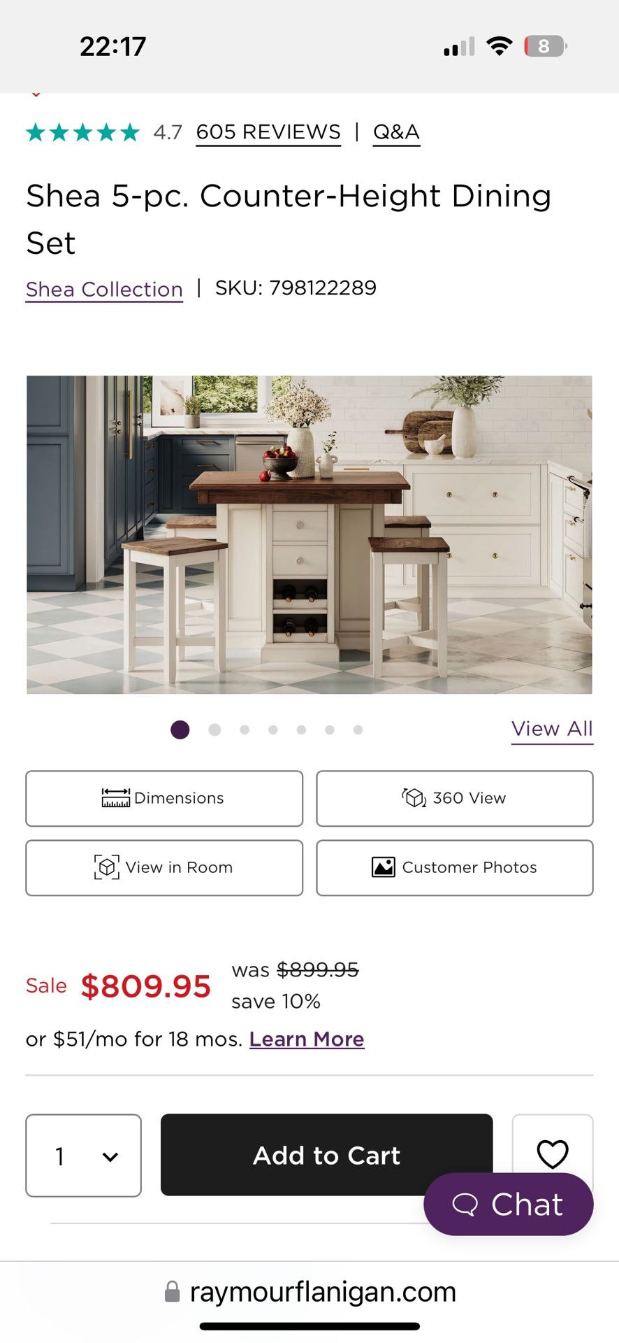Shea 5-pc. Counter-Height Dining Set