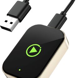 New In Box! Wireless Carplay Adapter for Apple iPhone and Android Auto Adapter, Converts Wired CarPlay to Wireless, Mini Car Play Dongle with USB A/C 