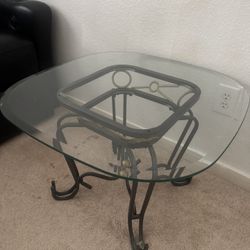 Glass Corner Coffee Table