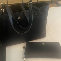 Tory Burch Medium Tote Bag And Wallet 