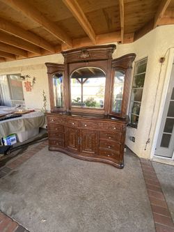 19.5L x 72W x 78.5H MICHAEL AMINI dresser with lights