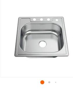 Glacier Bay 25 in. Drop-In Single Bowl Stainless Steel Kitchen Sink
