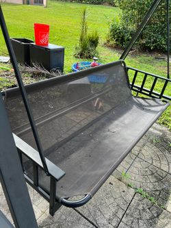 Outdoor Patio Swing Bench with Frame