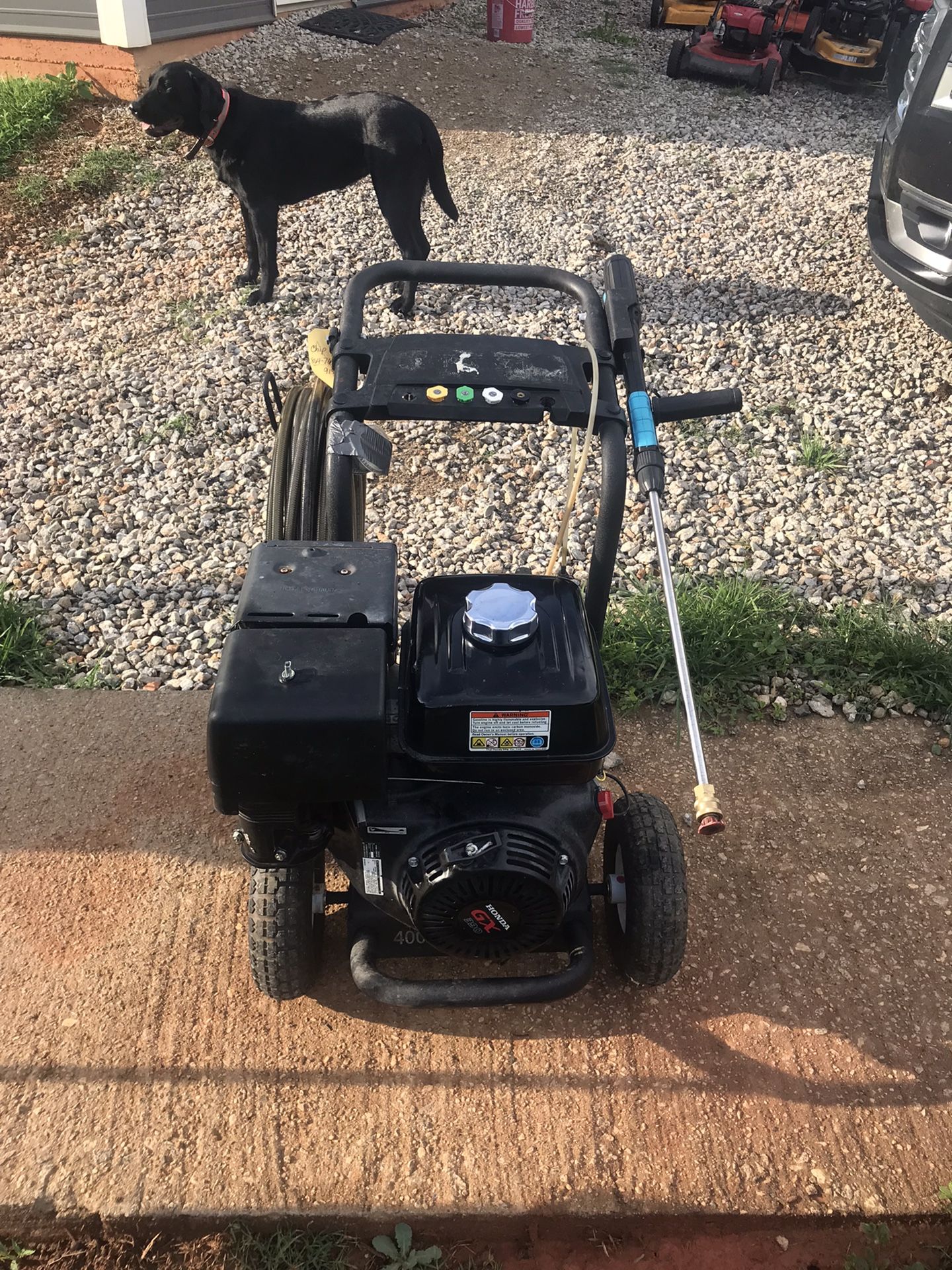 Very Good And Works Very Well Gas Kärcher 4000 psi Commercial Pressure Washer With New Carburetor And Pull Cord