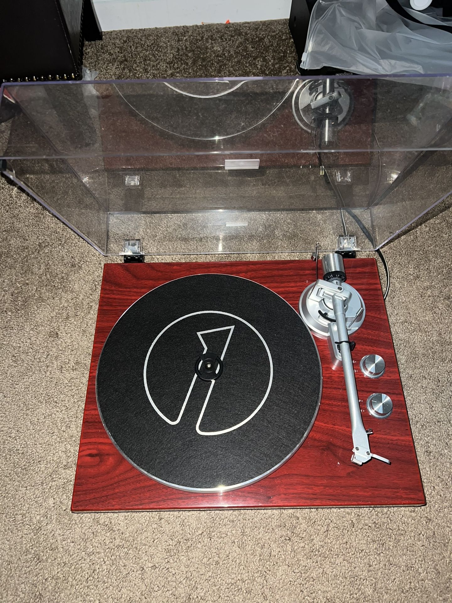 one by 1 record player