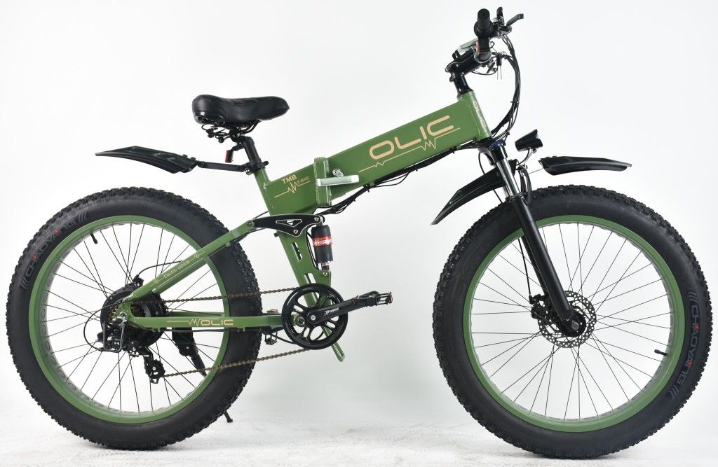 Olic TMB-26" TANK MOUNATIN - Fat Tire Folding Aluminum e-Bike in 2 Colors