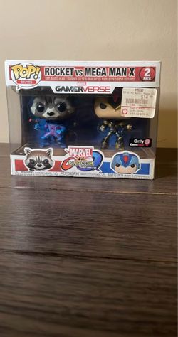 GameStop exclusive funko pop 2 pack mega man and rocket raccoon