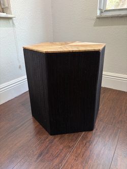 Accent Table with Storage / Unique Hexagon Shape