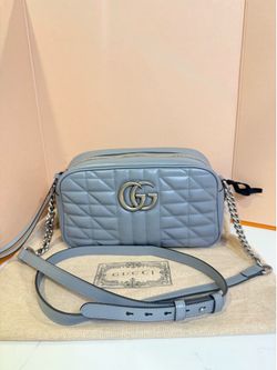 Gucci Marmont Matelassé Leather CrossBody Camera Bag