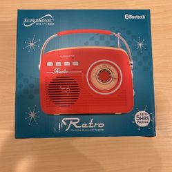 New In Box: Retro Portable Bluetooth Speaker