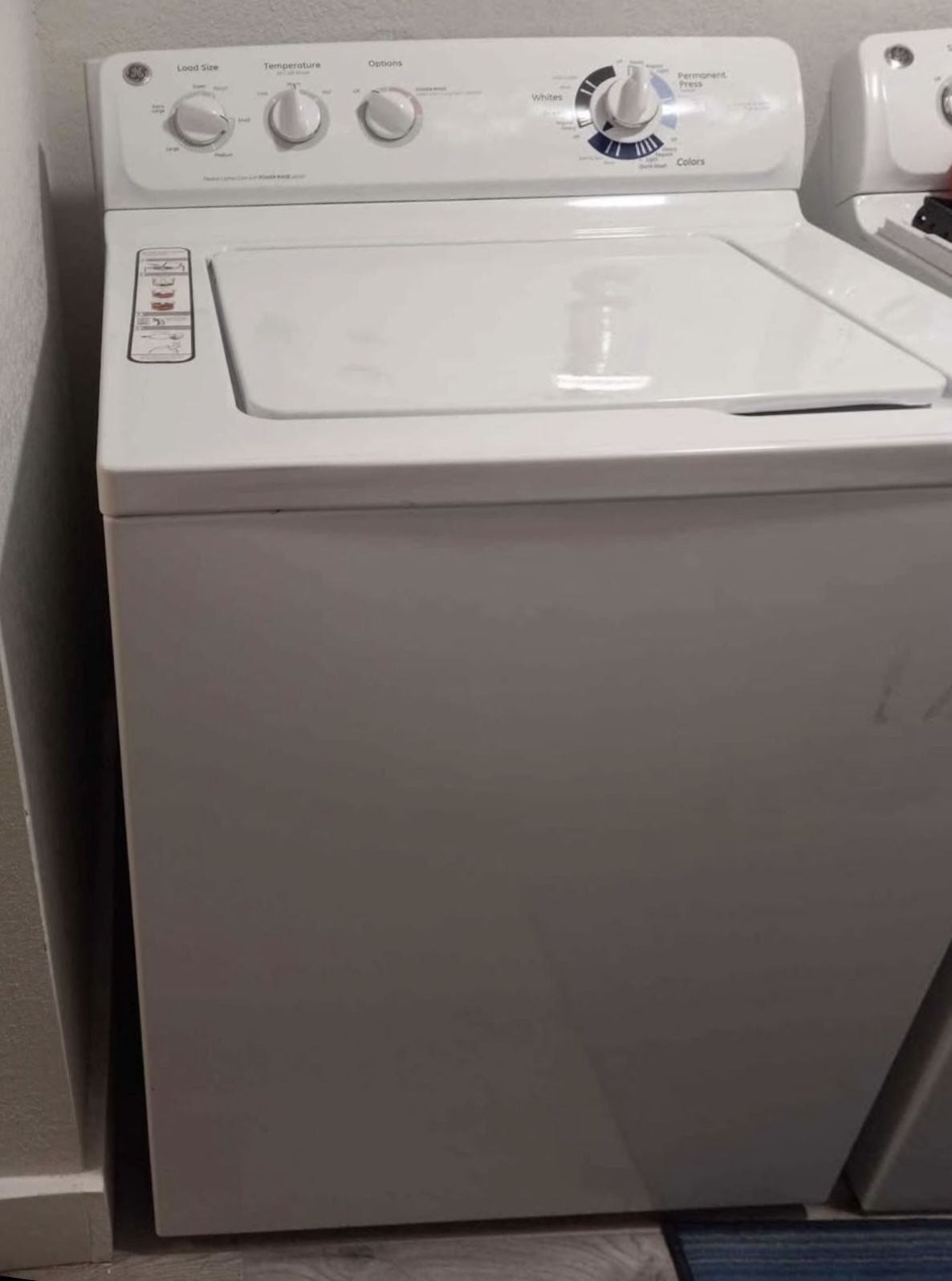 GE washer and dryer