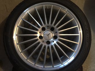 Mercedes Benz OEM Full-size spare tire .