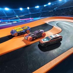 (Lot Of 3) Assorted Hot Wheels What-4-2 /HW50 Concept /HW Pursuit /Die-Cast 1:64.
Based on a visual inspection of the image, the cars are in Fair to G