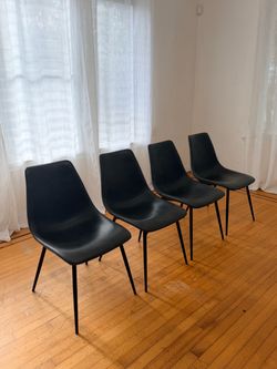 Modani Gray  Faux Leather Dining Chairs