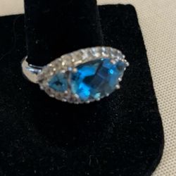 Vintage Blue Topaz Ring