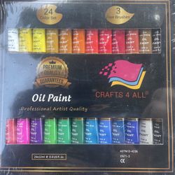 New Crafts 4 All 24-piece Oil Paint Set 
