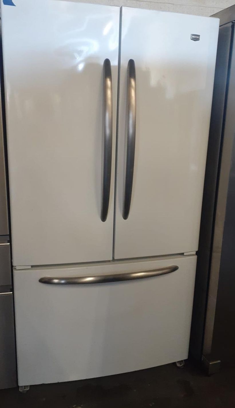 Maytag 3 Door White Refrigerator Fridge