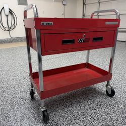Like New Tool Chest Carts With Casters Locks And Drawer