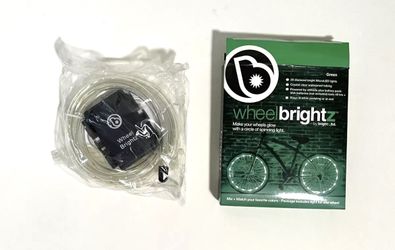 Brightz WheelBrightz LED Bicycle Wheel Accessory Light for 1 Wheel, Green