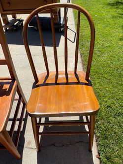 Vintage Wooden Hoop Back Windsor Dining Chair