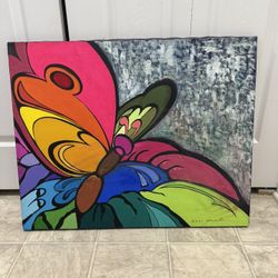 Beautiful 30 By 24 Inch Oil Paint Wall Art. (MUST SELL TODAY)
