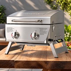 2-Burner Portable Gas Grill
