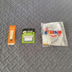Brand new Halloween - Glow In The Dark Makeup, Funny Name Tags (pair), & Angel/Devil Head Set