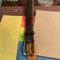 Martin Dingman Brown Lizard Men’s Belt Size 36
