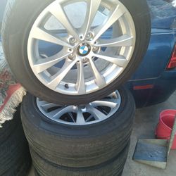2018 OEM 17" BMW 3 And 5 Series Wheels And Run Flat Tires
