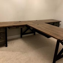 Custom Wooden Rustic Desk