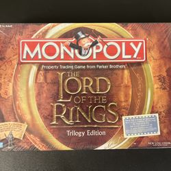 2003 Monopoly Lord of the Rings Trilogy Edition Board Game New Sealed