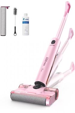 JONR S20 Pro Wet Dry Vacuum 180° Lay Flat Cleans Under 3.5" Furniture Edge Cleaning,Self-Cleaning,Dual comb-tooth scrapers,LED display,Cordless Vacuum