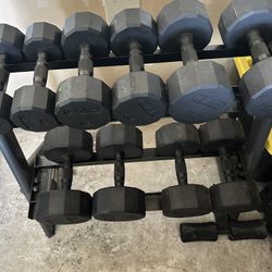 Cap 200 dumbbell Set& Bench 