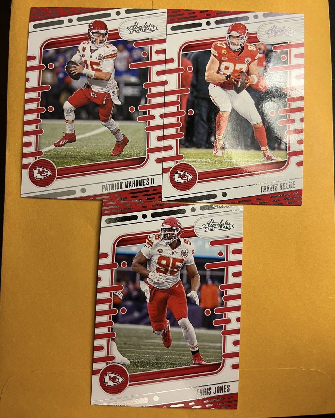 Kansas City Chiefs Absolute Football Cards Lot