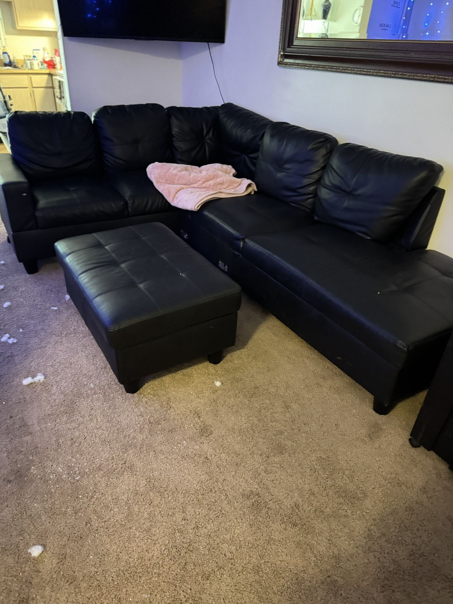 Sectional with Ottoman