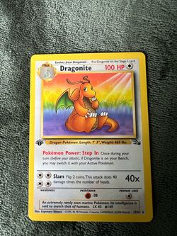 Dragonite fossil 1st edition