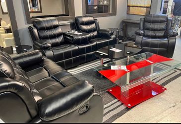 NEW THREE PIECE, RECLINING, LIVING ROOM, SOFA, LOVESEAT, AND RECLINER WITH FREE DELIVERY ORDER HERE PAY UPON ARRIVAL