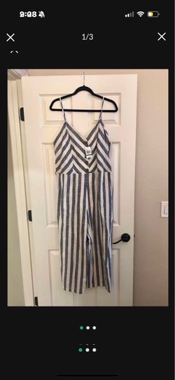 NWT Chevron jumpsuit