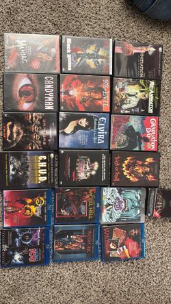 Horror movie collection dvd blurays vhs movies