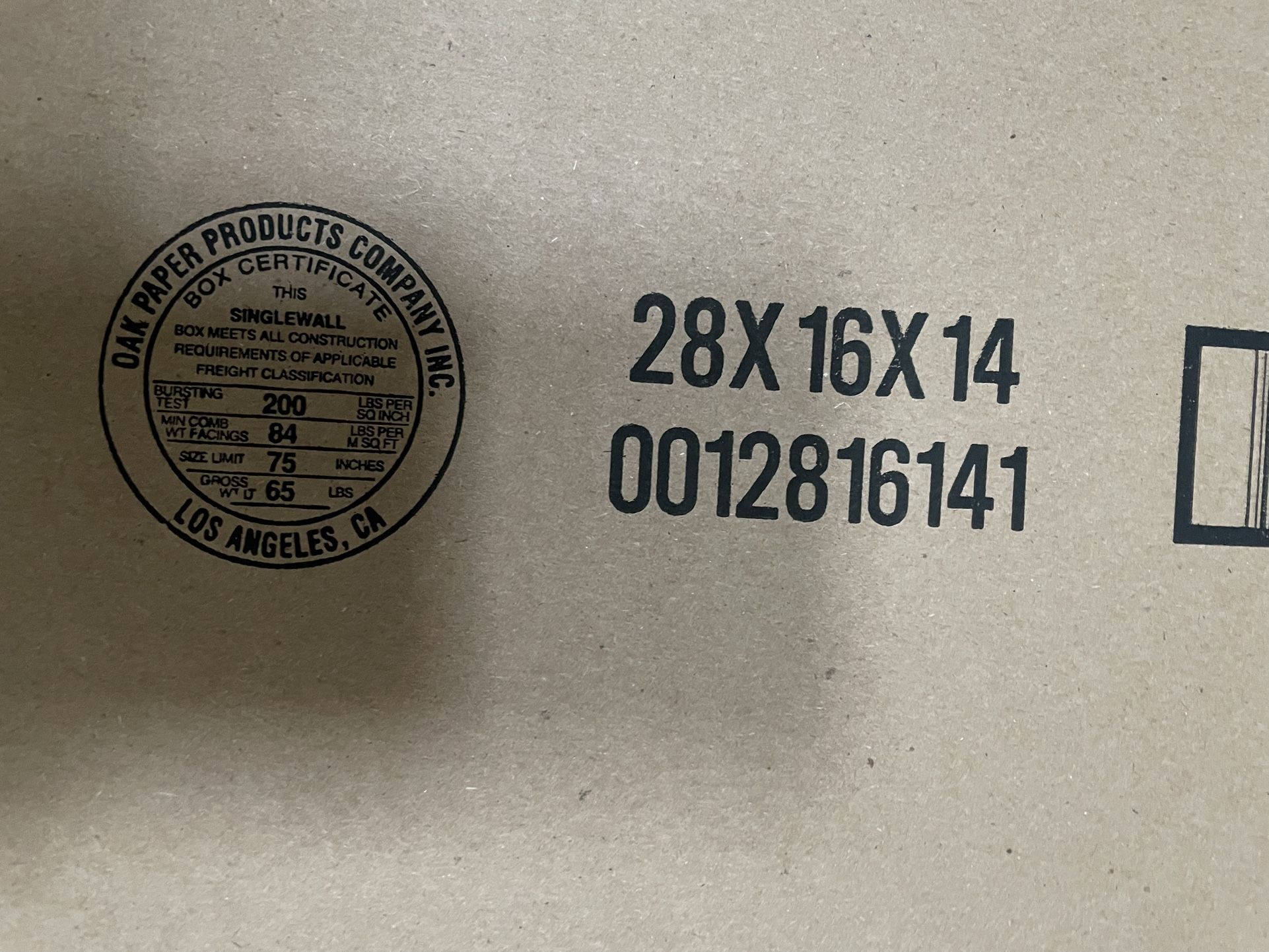 10 Pcs New Moving Box 28*16*14