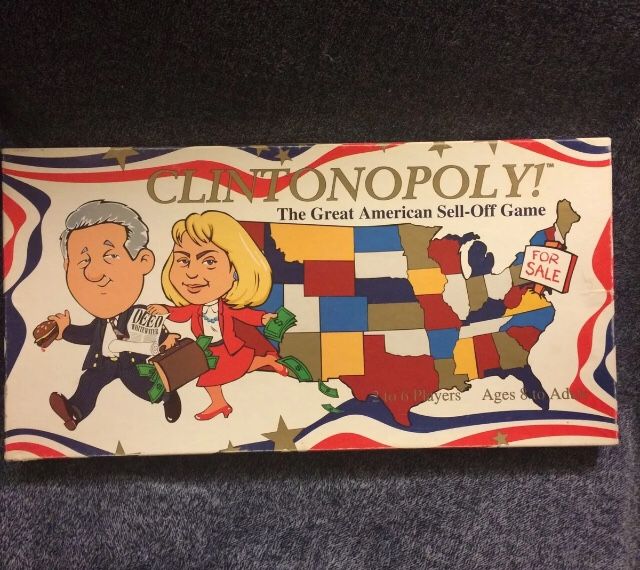 Clintonopoly Board Game