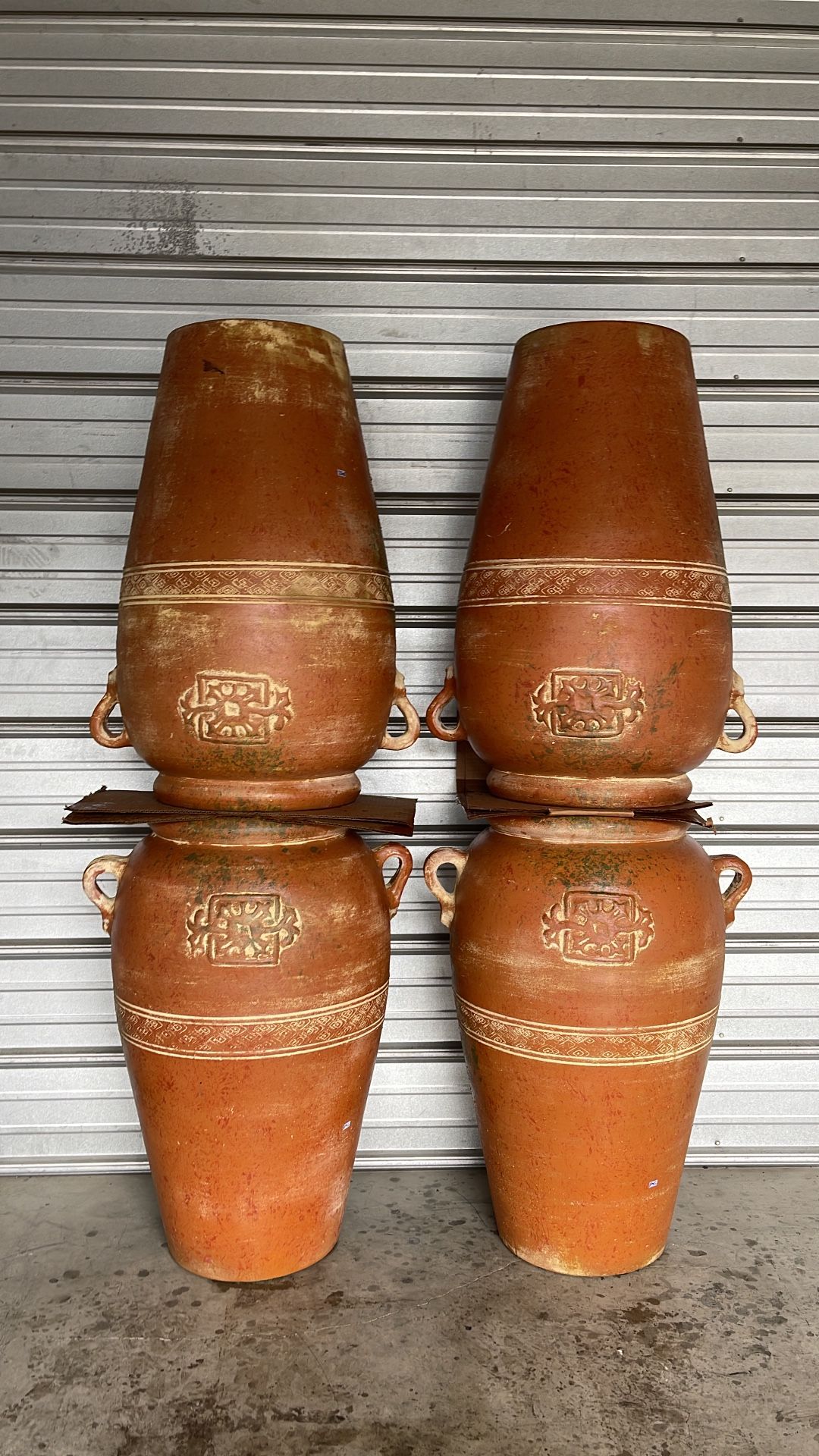 Tall Thick Wall Terracota Clay Vases 🏺🏺 32” Tall
