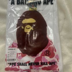 White And Pink Bape Size XL